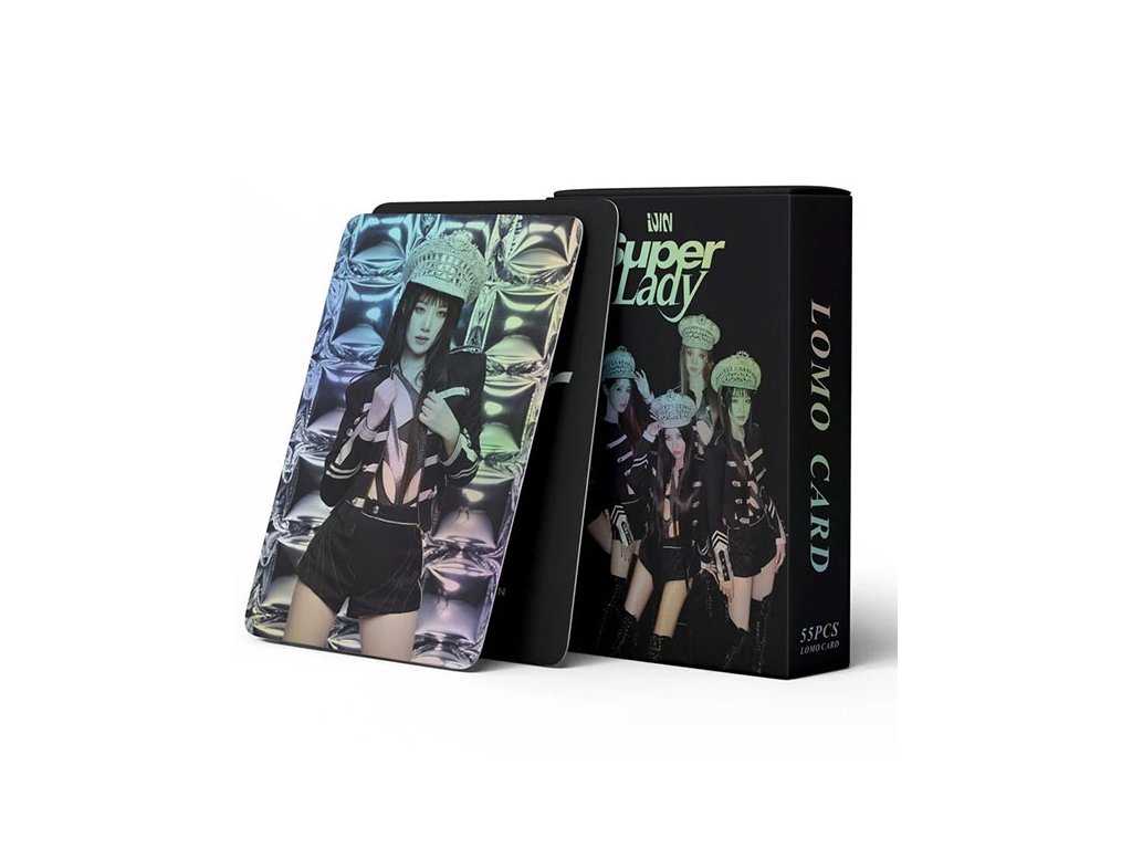 g i dle super lady holograficke lomo cards 55 ks zberatelske karty k pop 1