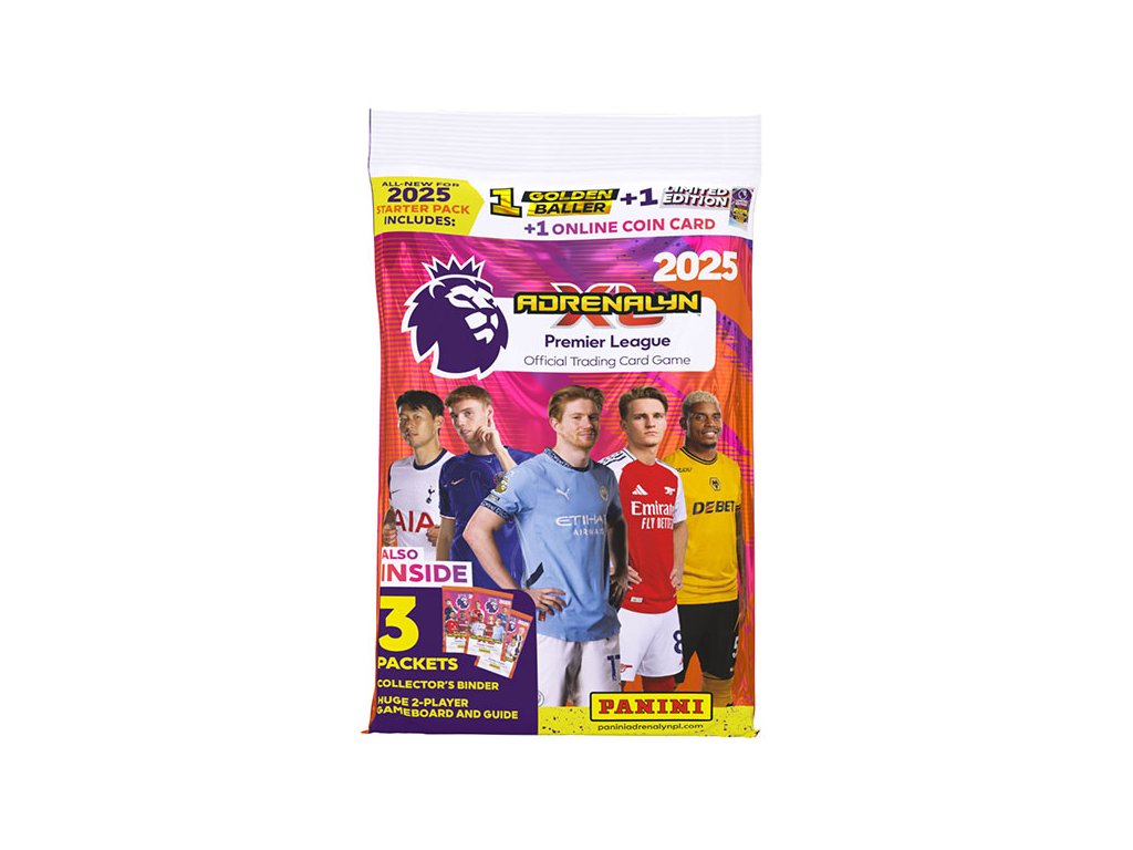 futbalove karty panini premier league 2024 2025 adrenalyn starter set 8051708015317