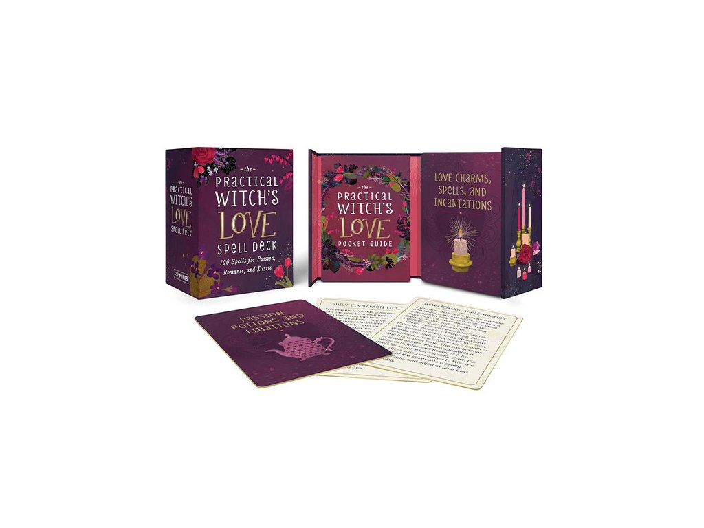 practical witch s love spell deck miniature editions 9780762483068
