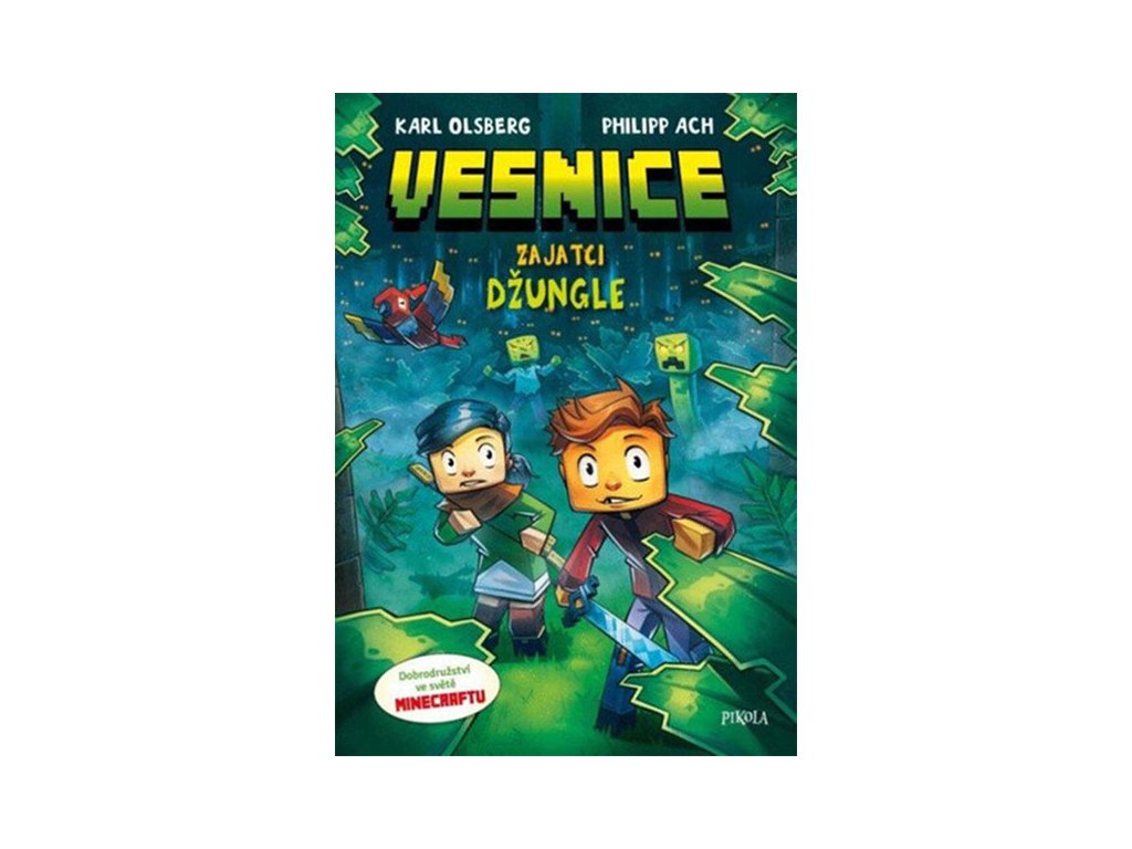minecraft vesnice zajatci dzungle komiks 9788024204406