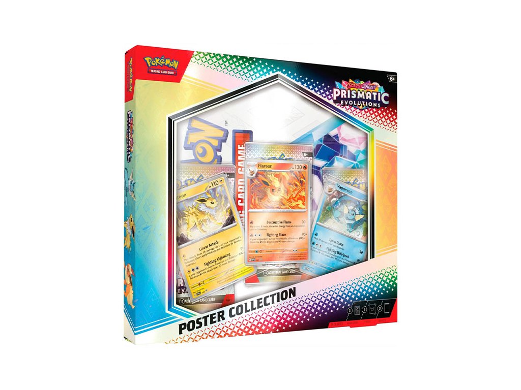 pokemon tcg scarlet violet 8 5 prismatic evolutions poster collection 0196214105416 1