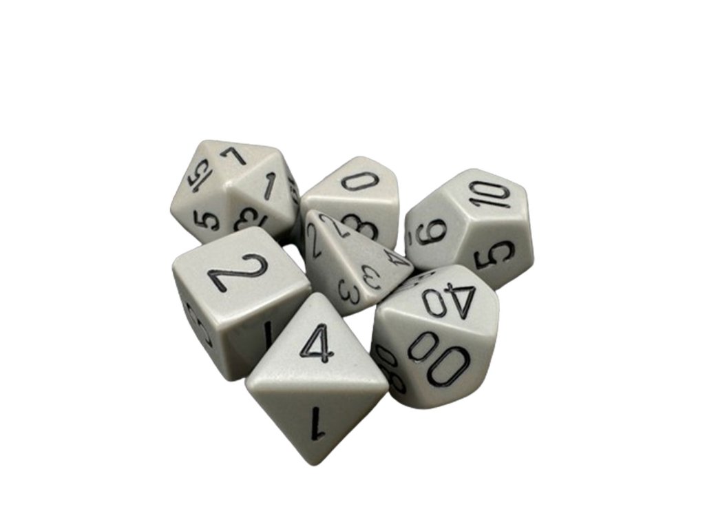 sada kociek na rpg chessex grey opaque 7 ks 25410 1