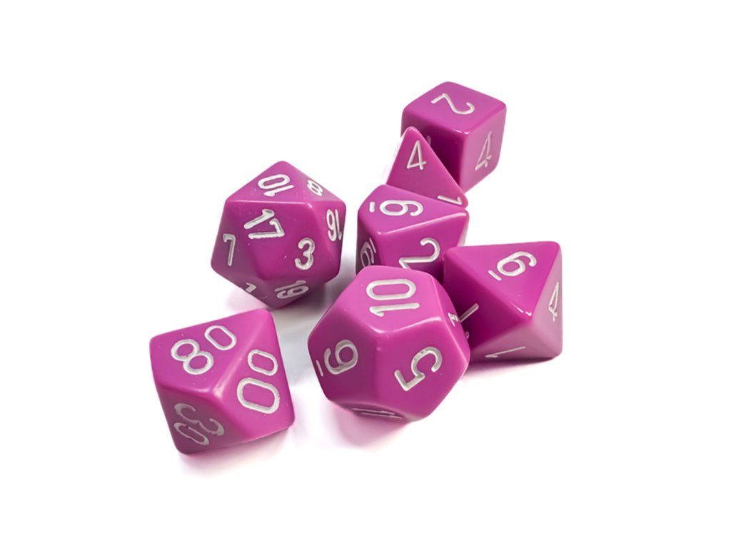 sada kociek na rpg chessex lite purple white opaque 7 ks 25427 1