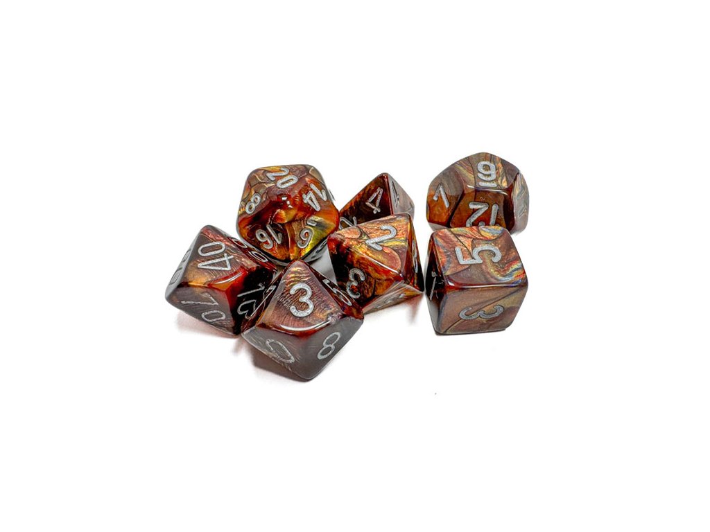 sada kociek na rpg chessex gold silver lustrous 7 ks 27493 1