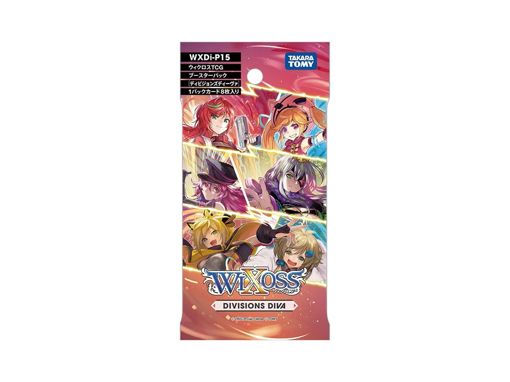 wixoss tcg divisions diva wxdi p15 booster pack zberatelske karty 4904810939887
