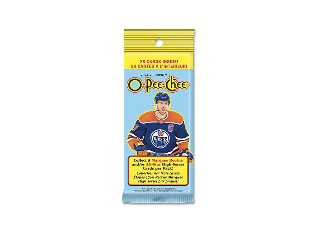 hokejove karty upper deck 2024 2025 o pee chee hockey fat pack 053334708296 1