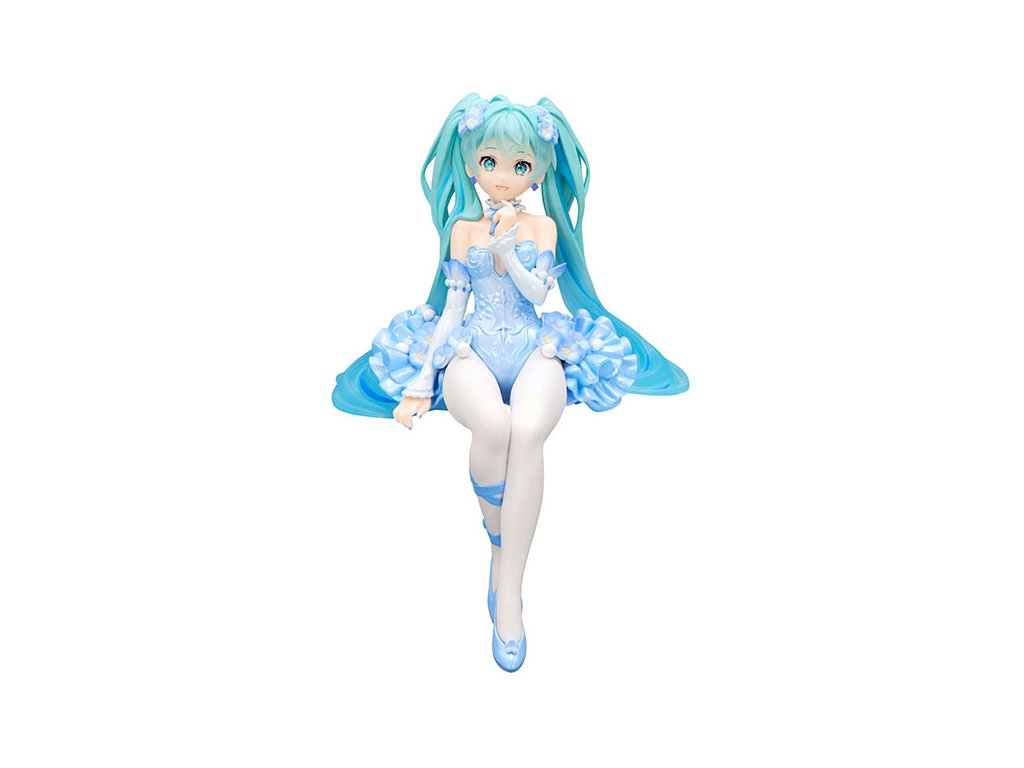 hatsune miku noodle stopper pvc statue flower fairy nemophila pail blue color ver 15 cm figurka 4582782366797 1