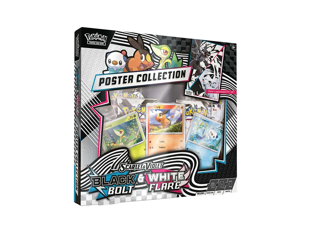 pokemon tcg scarlet violet 10 5 white flare black bolt poster collection 1