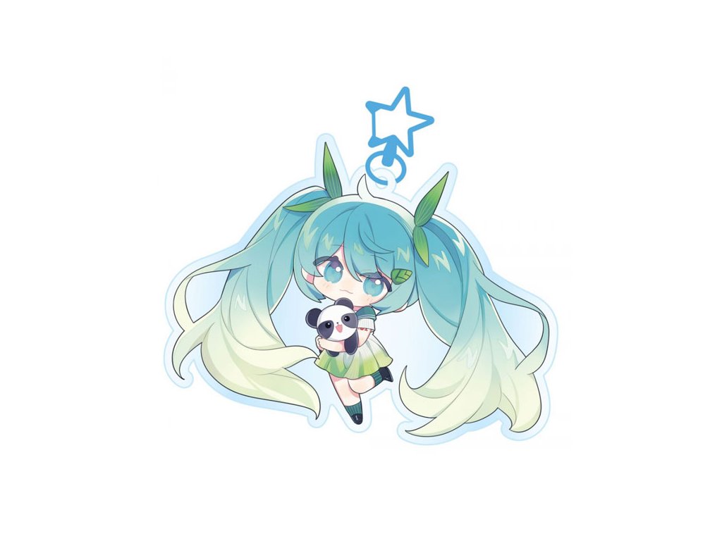hatsune miku acrylic keychain kawaii spring time klucenka 6430063312811