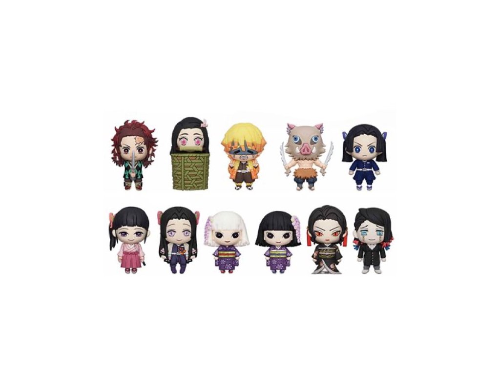 demon slayer kimetsu no yaiba 3d pvc bag clips series 4 privesok 077764745508 1
