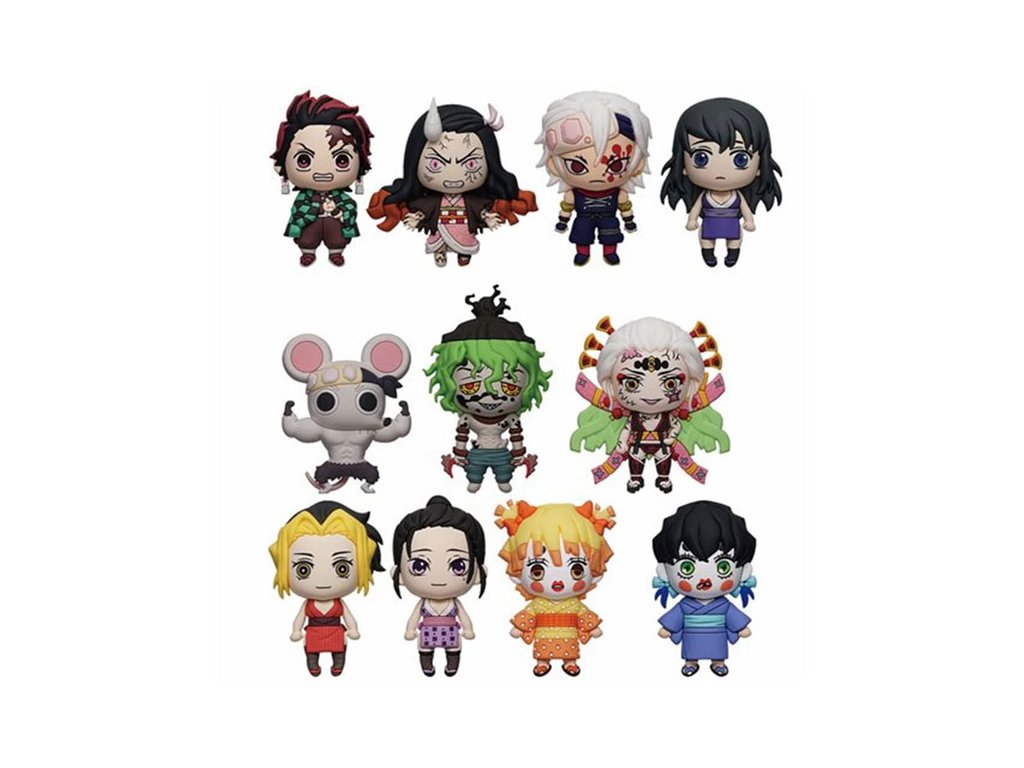 demon slayer kimetsu no yaiba 3d pvc bag clips series 6 077764745751 1