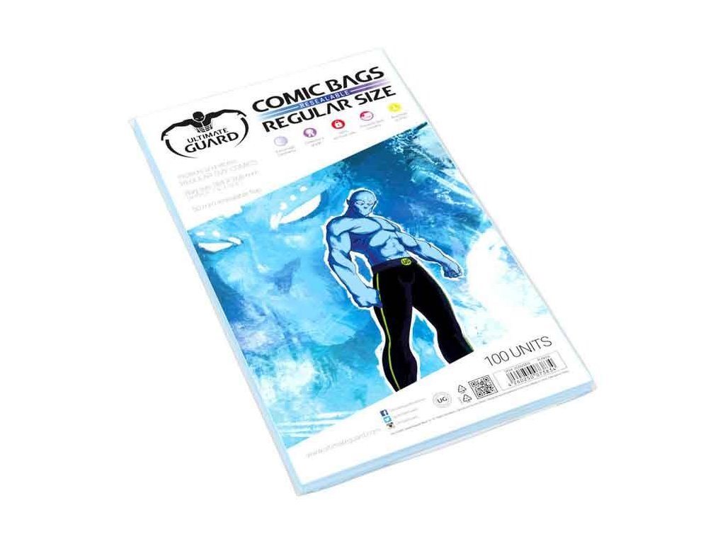 Obaly na komiksy Ultimate Guard Comic Bags Re-Sealable Regular Size (100)