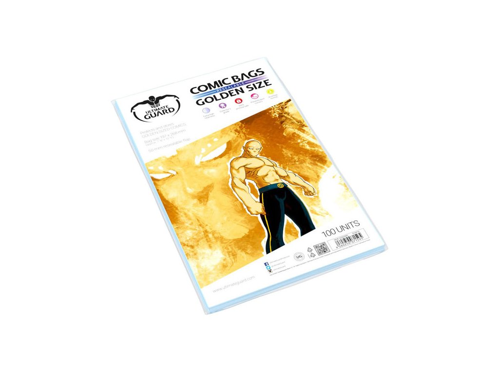 obaly na komiksy ultimate guard comic bags re sealable golden size