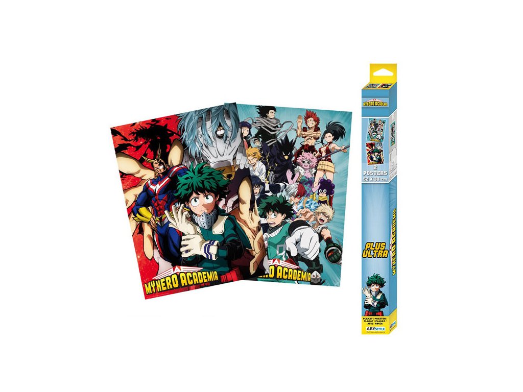 my hero academia artworks posters 2 pack 3665361035244