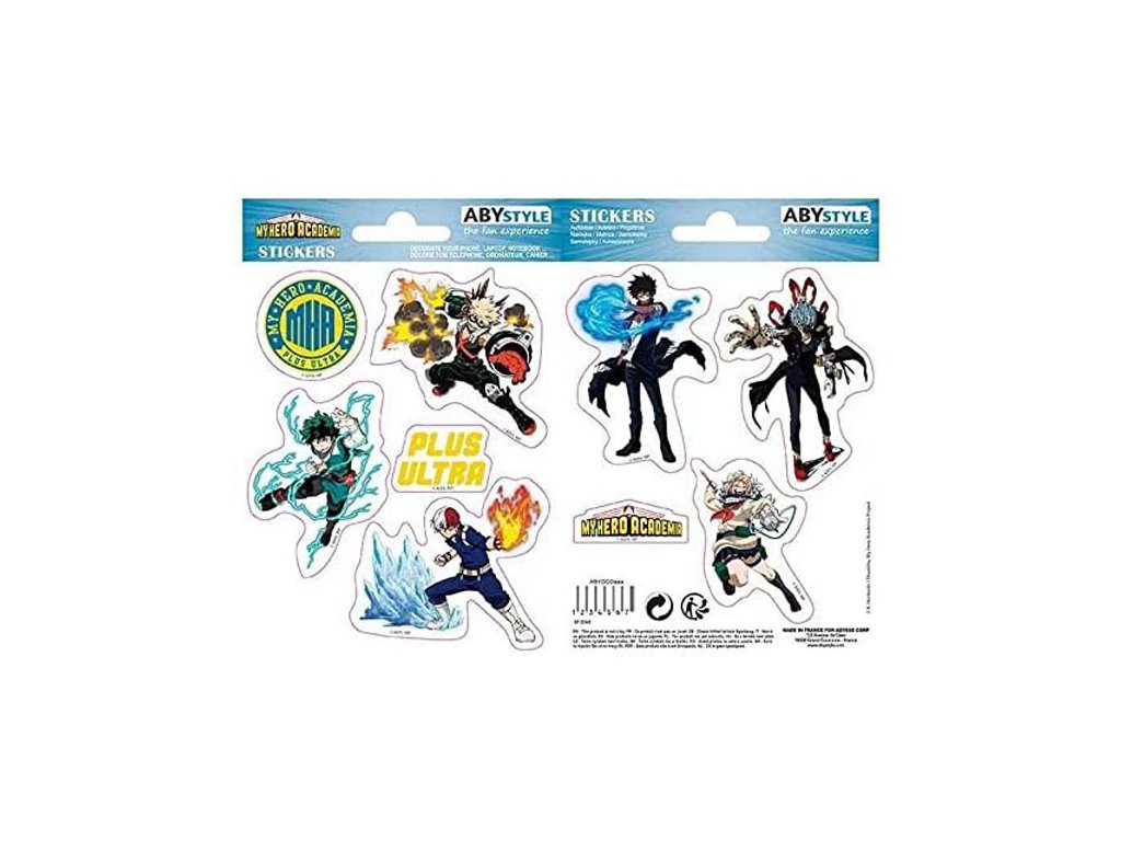 my hero academia heroes villains nalepky 2 pack 3665361061373