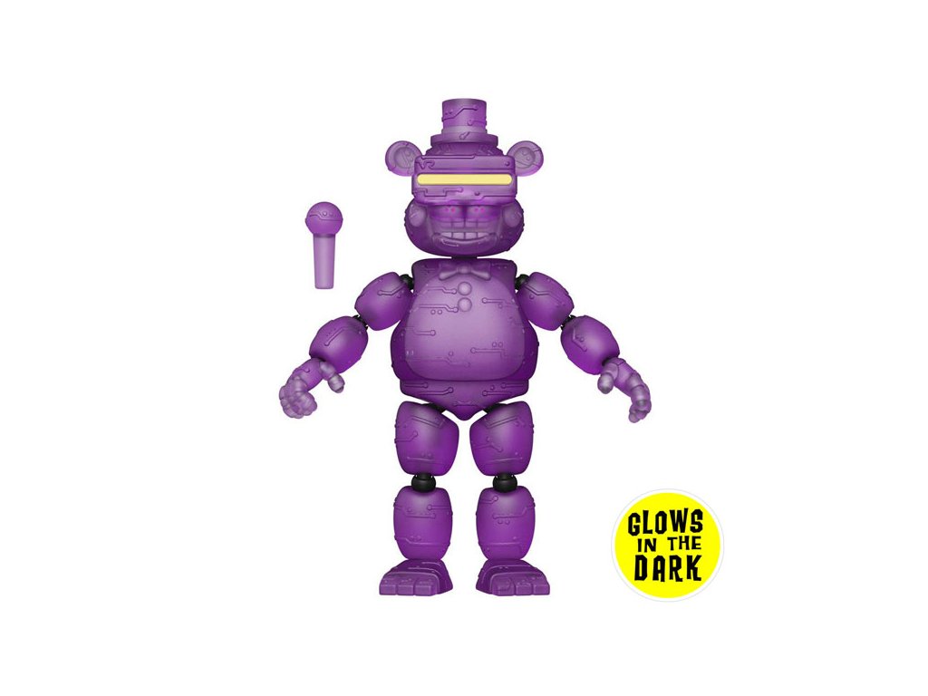 five nights at freddy s action figure vr freddy glows in the dark 889698596817