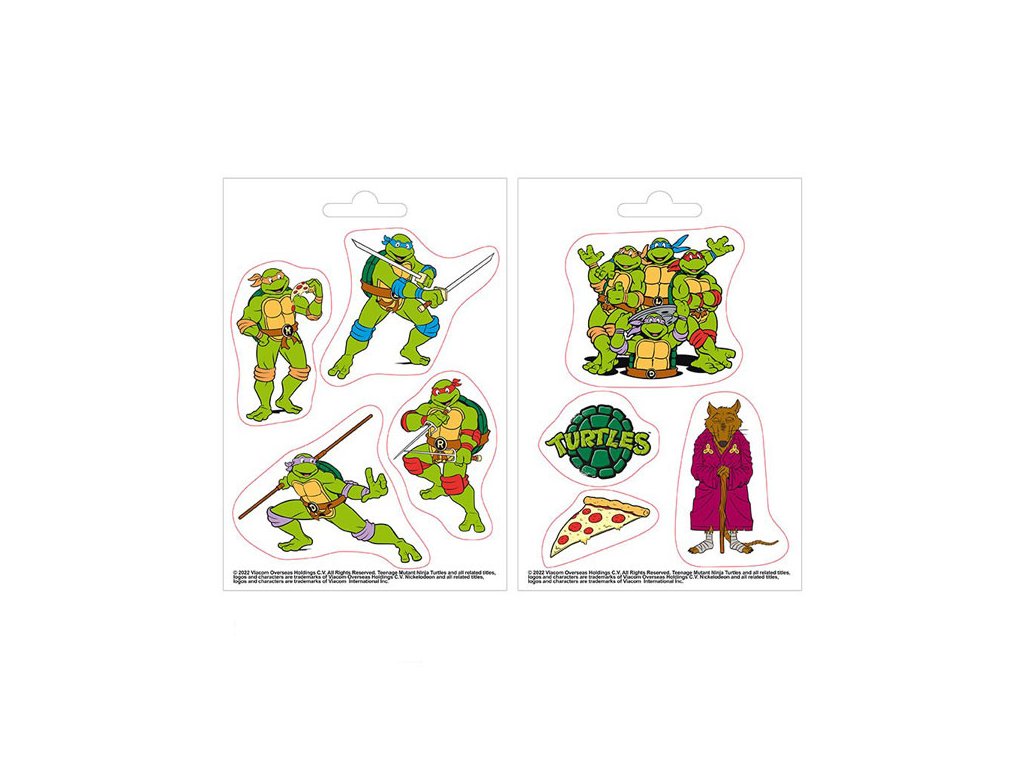 teenage mutant ninja turtles nalepky 2 pack 3665361103288