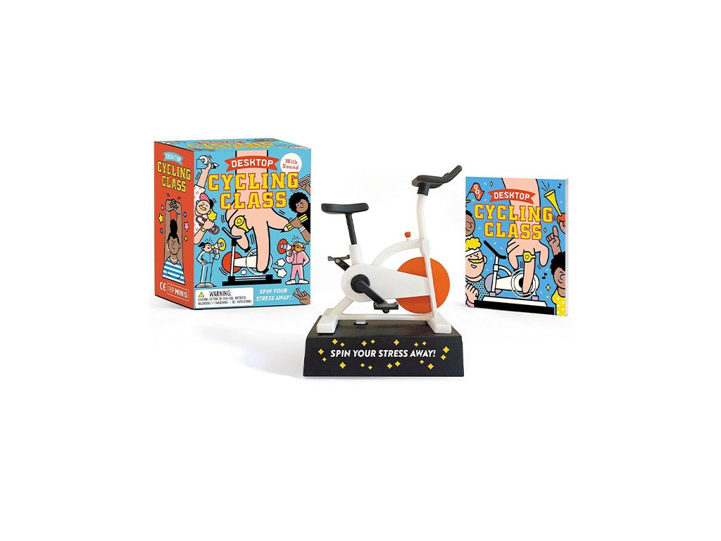desktop cycling class spin your stress away miniature editions 9780762482153