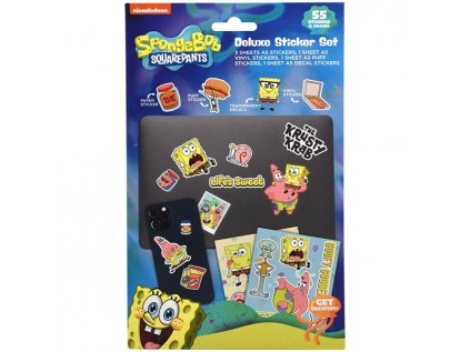 spongebob squarepants deluxe sticker set sada nalepiek 5056563714613 1