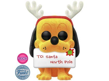 Funko POP! Disney: Holiday Pluto Flocked Special Edition