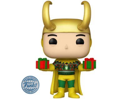 Funko POP! Marvel Comics: Holiday Loki Metallic Special Edition
