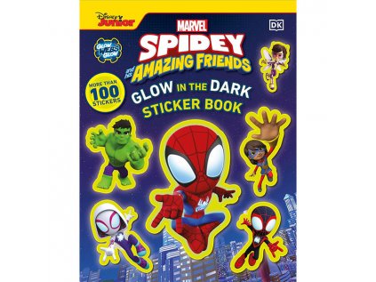 marvel spidey and his amazing friends glow in the dark sticker book samolepky 9780241659298 1