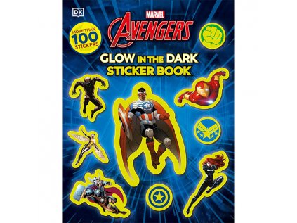 marvel avengers glow in the dark sticker book with more than 100 stickers nalepky 9780241659243 1