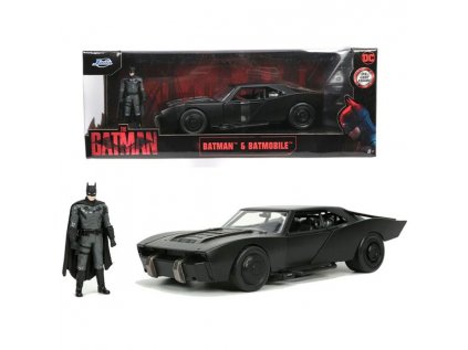 dc comics diecast model 1 24 batman batmobile with batman figure 4006333080258 1