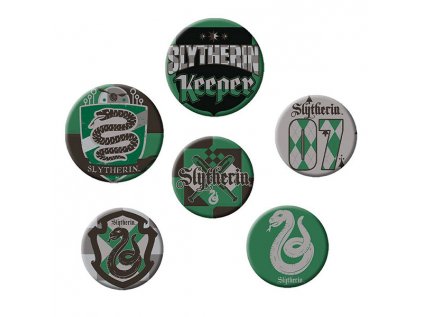 harry potter slytherin odznaky 6 pack 5028486488711 1