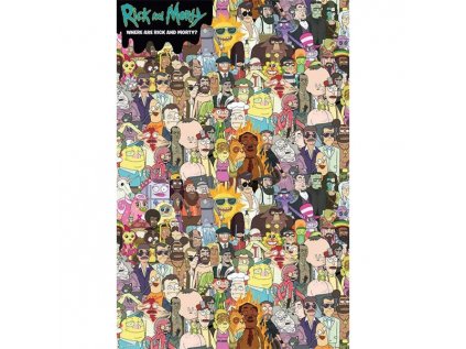 rick and morty where s rick poster 91 5 x 61 cm plagat 5028486482030