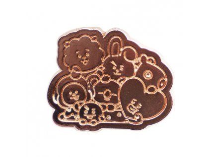 BT21 Group Pin Odznak kovový