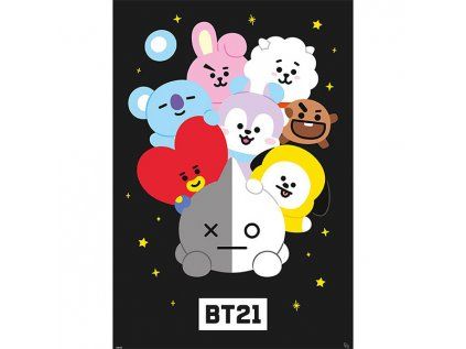 BT21 Characters Poster 91,5 x 61 cm