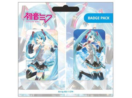 Hatsune Miku Pin Badges 2-Pack Set A
