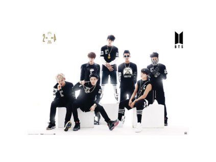 BTS Black and White Poster 91,5 x 61 cm