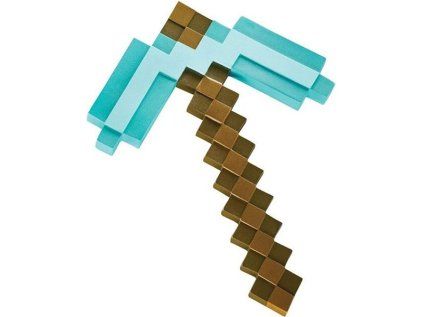 Minecraft Plastic Replica Diamond Pickaxe 40 cm