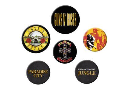 Guns N´ Roses Odznaky 6-Pack