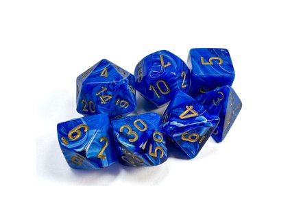 sada kociek na rpg chessex vortex blue gold 7 ks 27436 1