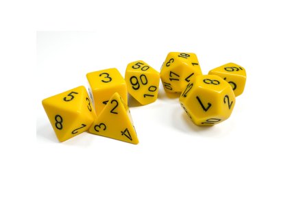 sada kociek na rpg chessex yellow opaque 7 ks 25402 1