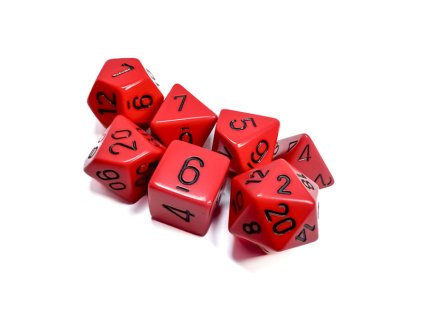 sada kociek na rpg chessex red black opaque 7 ks 25414 1