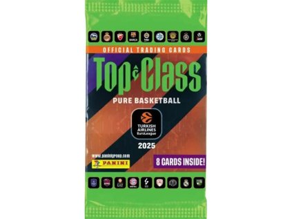 Basketbalové karty Panini Top Class 2025 Turkish Airlines EuroLeague Booster pack