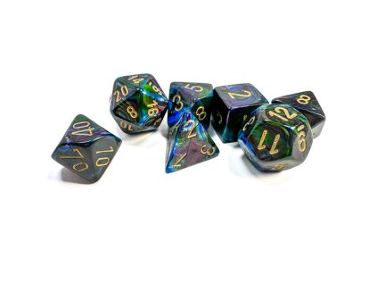sada kociek na rpg chessex lustrous shadow white gold 7 ks 1