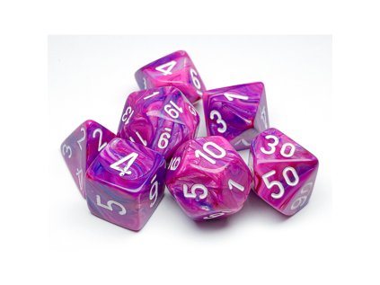 sada kociek na rpg chessex festive circus purple white 7 ks 1