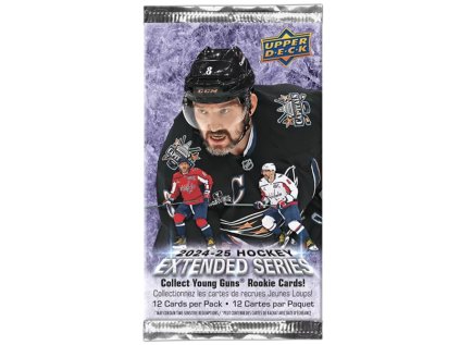 hokejove karty upper deck 2024 2025 extended series hockey blaster booster pack 053334328562 1