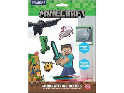 Minecraft Window Cling Decals Samolepky na okno Sada