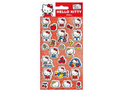 hello kitty nalepky reuseable stickers puffy sada 25 ks 5063457021382