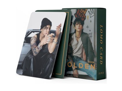 bts jungkook golden holograficke lomo cards 55 ks zberatelske karty 2