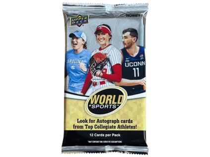 Športové karty Upper Deck 2025 World of Sports Volume 1 Hobby Booster pack