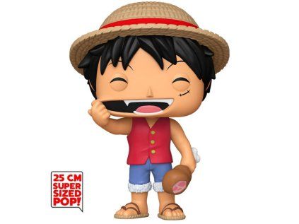 Funko POP! One Piece: Monkey D. Luffy with Meat Super Sized Jumbo 25 cm