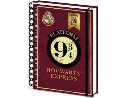 Harry Potter Platform 9 3/4 Zápisník A5 Strunový
