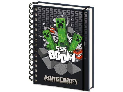 Minecraft 3D Lenticular Zápisník A5 Strunový